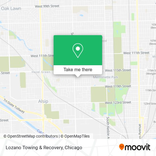 Lozano Towing & Recovery map