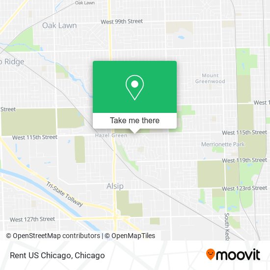 Rent US Chicago map