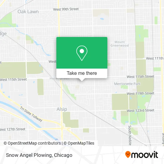 Snow Angel Plowing map