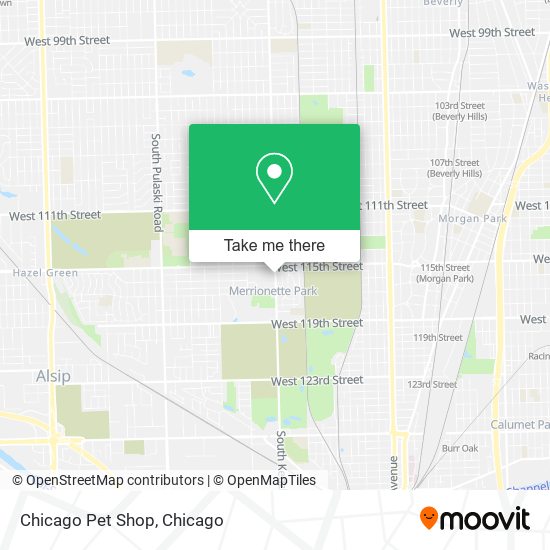 Mapa de Chicago Pet Shop