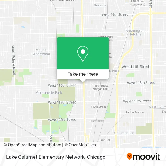 Lake Calumet Elementary Network map