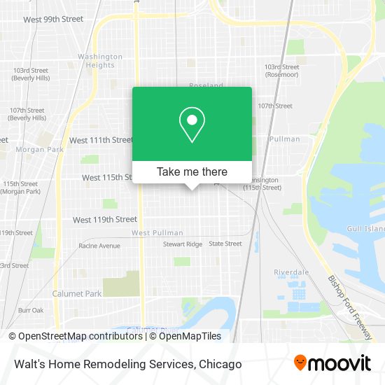 Walt's Home Remodeling Services map