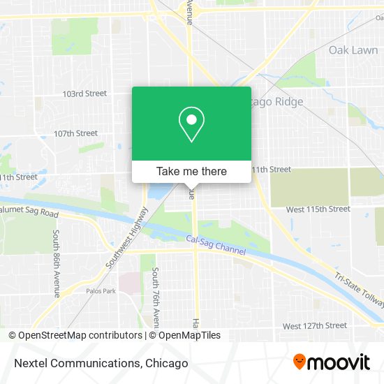 Nextel Communications map