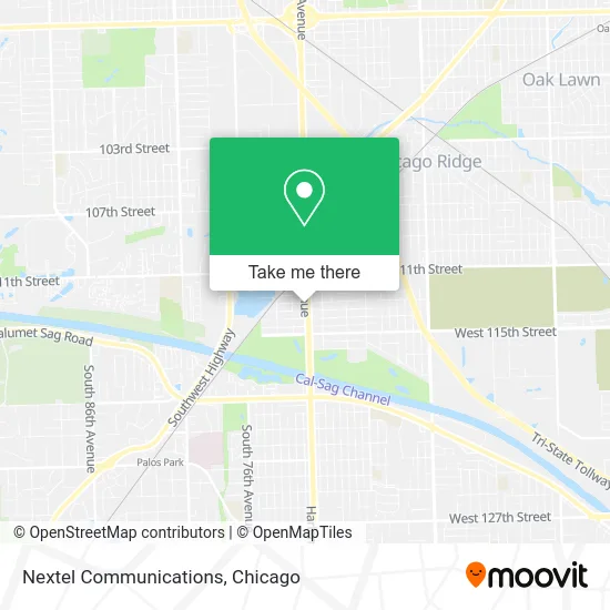 Nextel Communications map