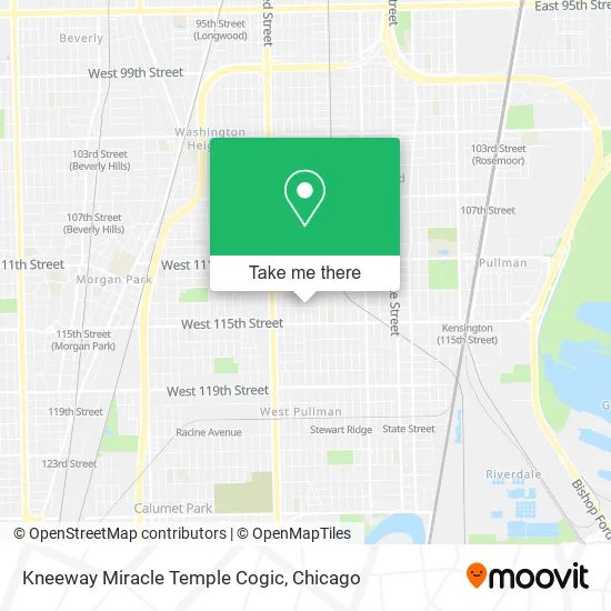 Kneeway Miracle Temple Cogic map