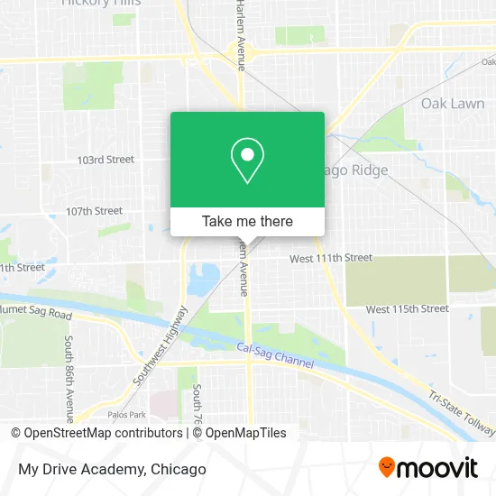 My Drive Academy map