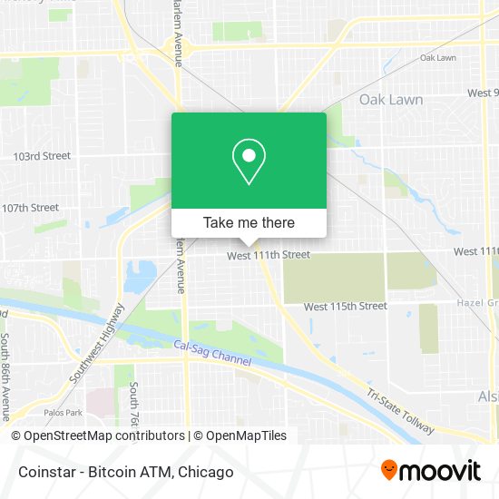 Mapa de Coinstar - Bitcoin ATM