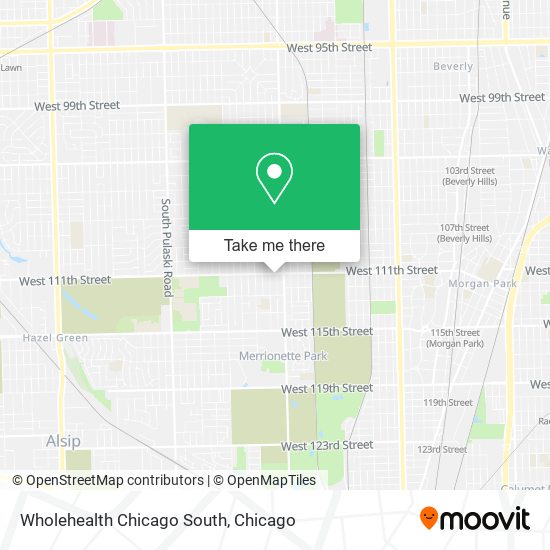 Mapa de Wholehealth Chicago South