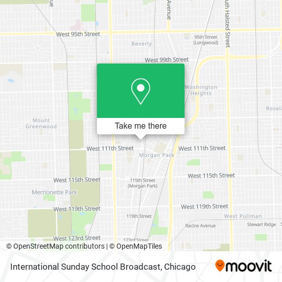 Mapa de International Sunday School Broadcast