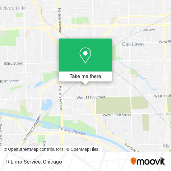 R Limo Service map