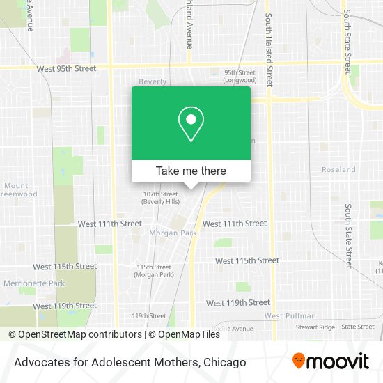 Advocates for Adolescent Mothers map