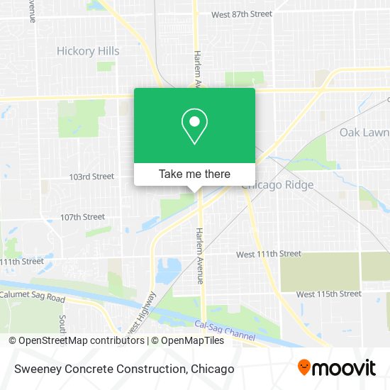 Mapa de Sweeney Concrete Construction