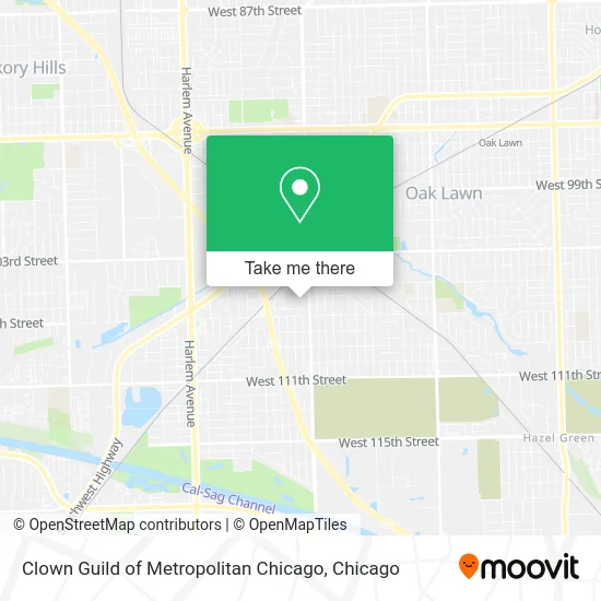 Clown Guild of Metropolitan Chicago map