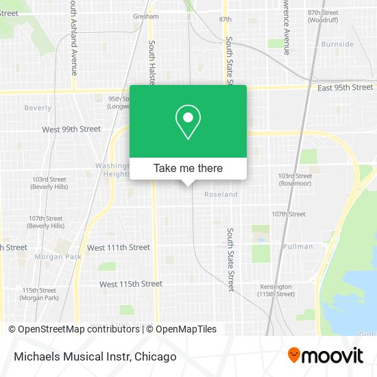 Mapa de Michaels Musical Instr