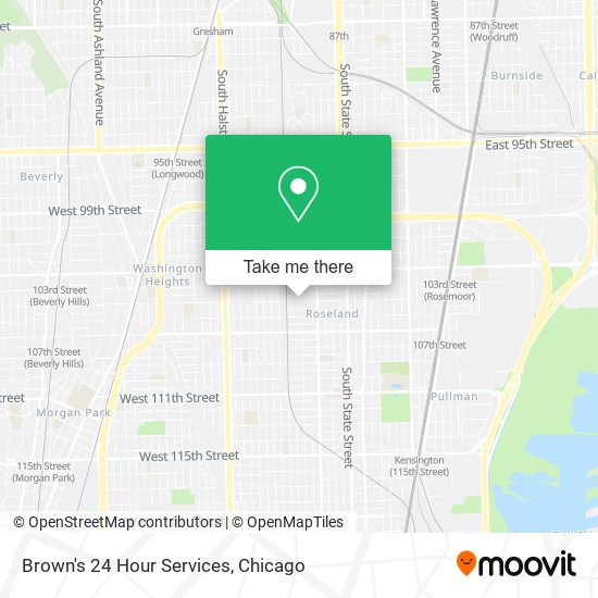 Mapa de Brown's 24 Hour Services