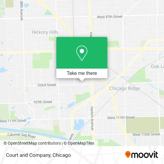 Court and Company map