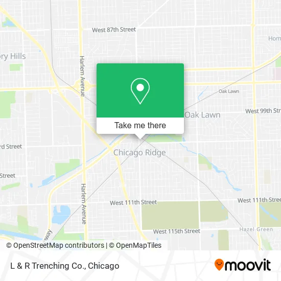 L & R Trenching Co. map