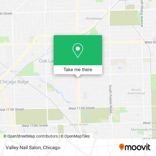 Valley Nail Salon map