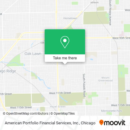 Mapa de American Portfolio Financial Services, Inc.