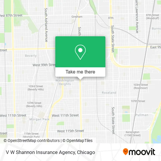 V W Shannon Insurance Agency map