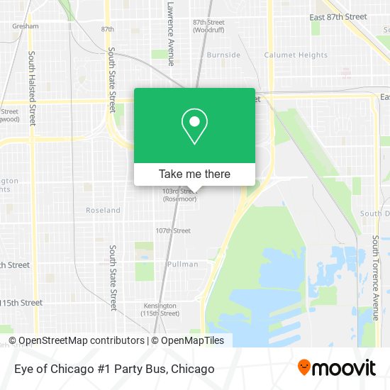 Eye of Chicago #1 Party Bus map
