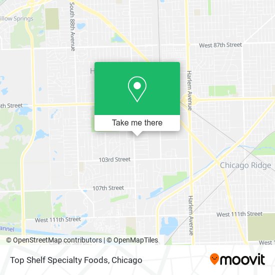 Top Shelf Specialty Foods map