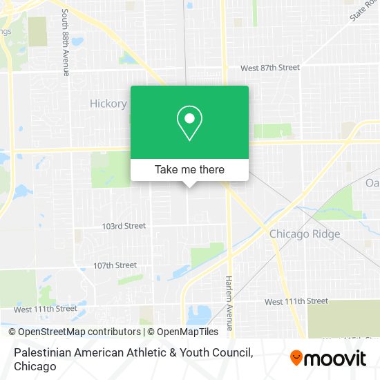 Mapa de Palestinian American Athletic & Youth Council