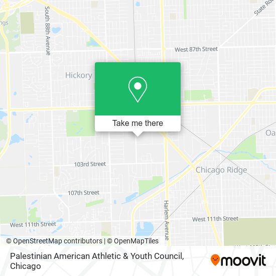 Palestinian American Athletic & Youth Council map