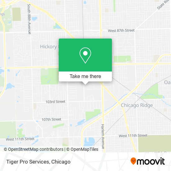 Tiger Pro Services map