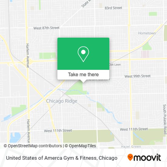 United States of Amerca Gym & Fitness map