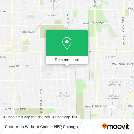 Mapa de Christmas Without Cancer NFP