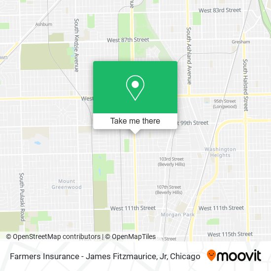Farmers Insurance - James Fitzmaurice, Jr map