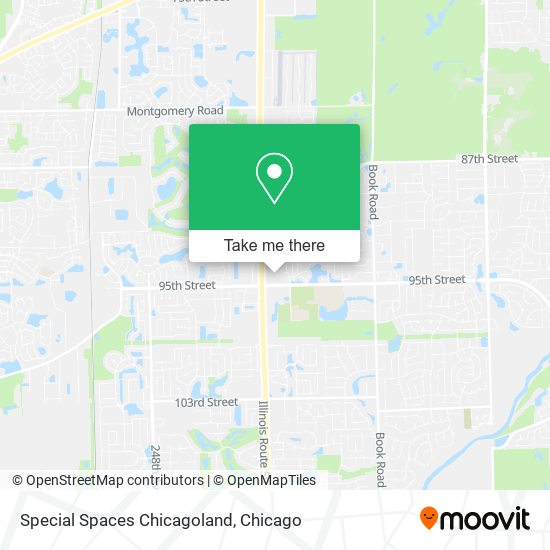 Special Spaces Chicagoland map