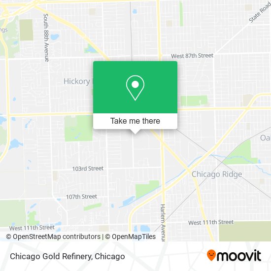 Mapa de Chicago Gold Refinery