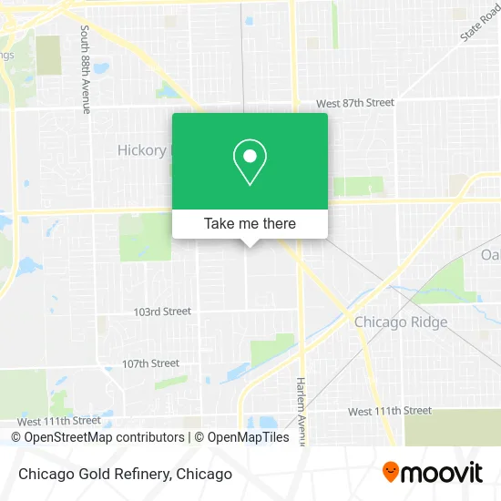 Chicago Gold Refinery map