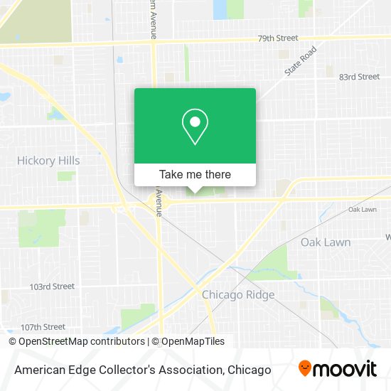 Mapa de American Edge Collector's Association