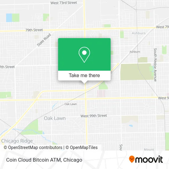 Coin Cloud Bitcoin ATM map