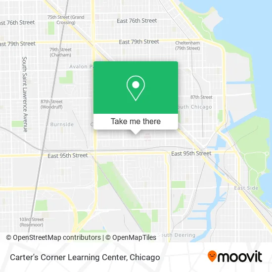 Carter's Corner Learning Center map