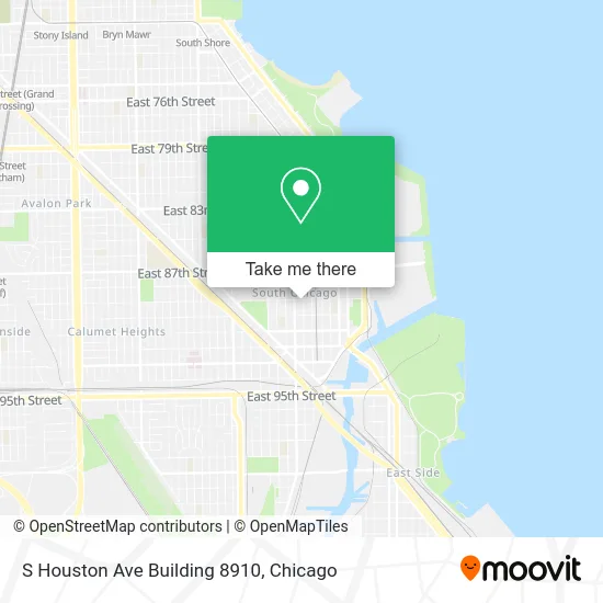 S Houston Ave Building 8910 map
