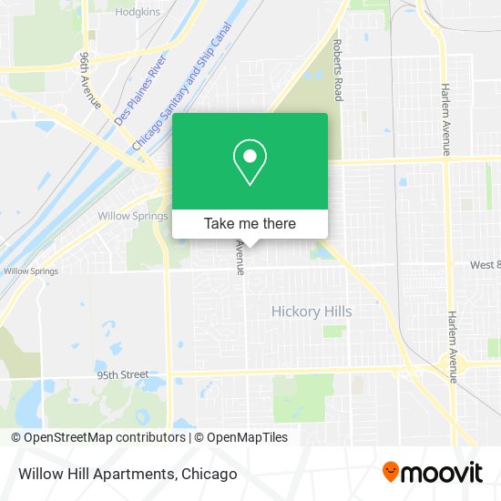 Willow Hill Apartments map