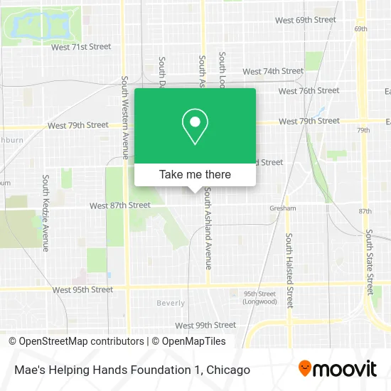 Mae's Helping Hands Foundation 1 map