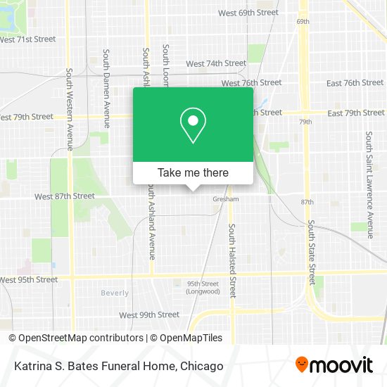 Katrina S. Bates Funeral Home map