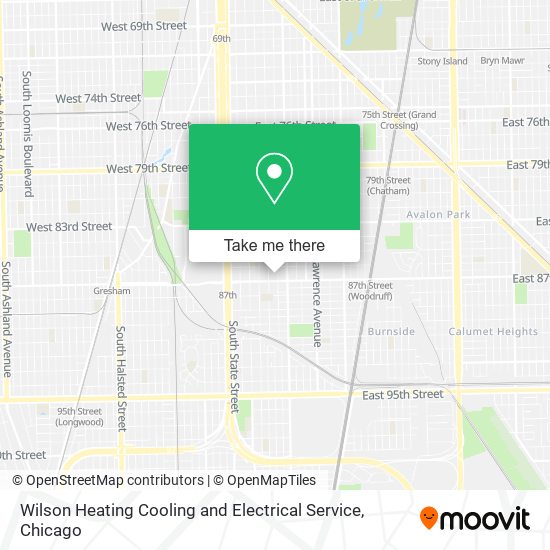Mapa de Wilson Heating Cooling and Electrical Service