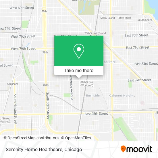 Serenity Home Healthcare map