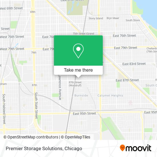 Premier Storage Solutions map