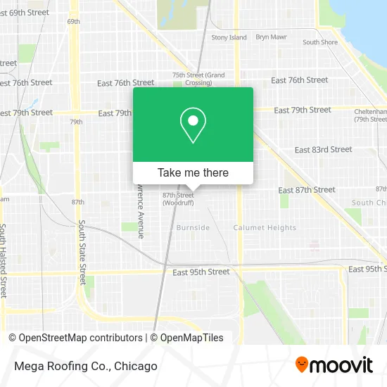 Mega Roofing Co. map