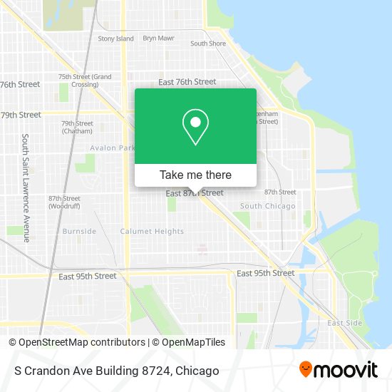 Mapa de S Crandon Ave Building 8724