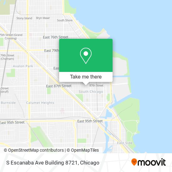 S Escanaba Ave Building 8721 map