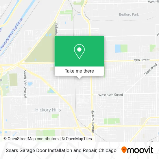 Sears Garage Door Installation and Repair map