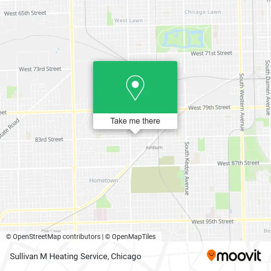 Sullivan M Heating Service map